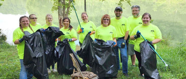 We helped clean up a local lake - Hilltop Packs LLC