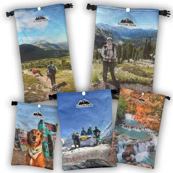 Custom Printed Dry Bag (D50T Ultralight Roll Top) - Hilltop Packs LLC