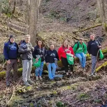 Hilltop Packs crew outside