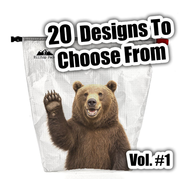 Ultralight Food Bags Fun Prints Vol 1 (D50T fabric) - Hilltop Packs LLC